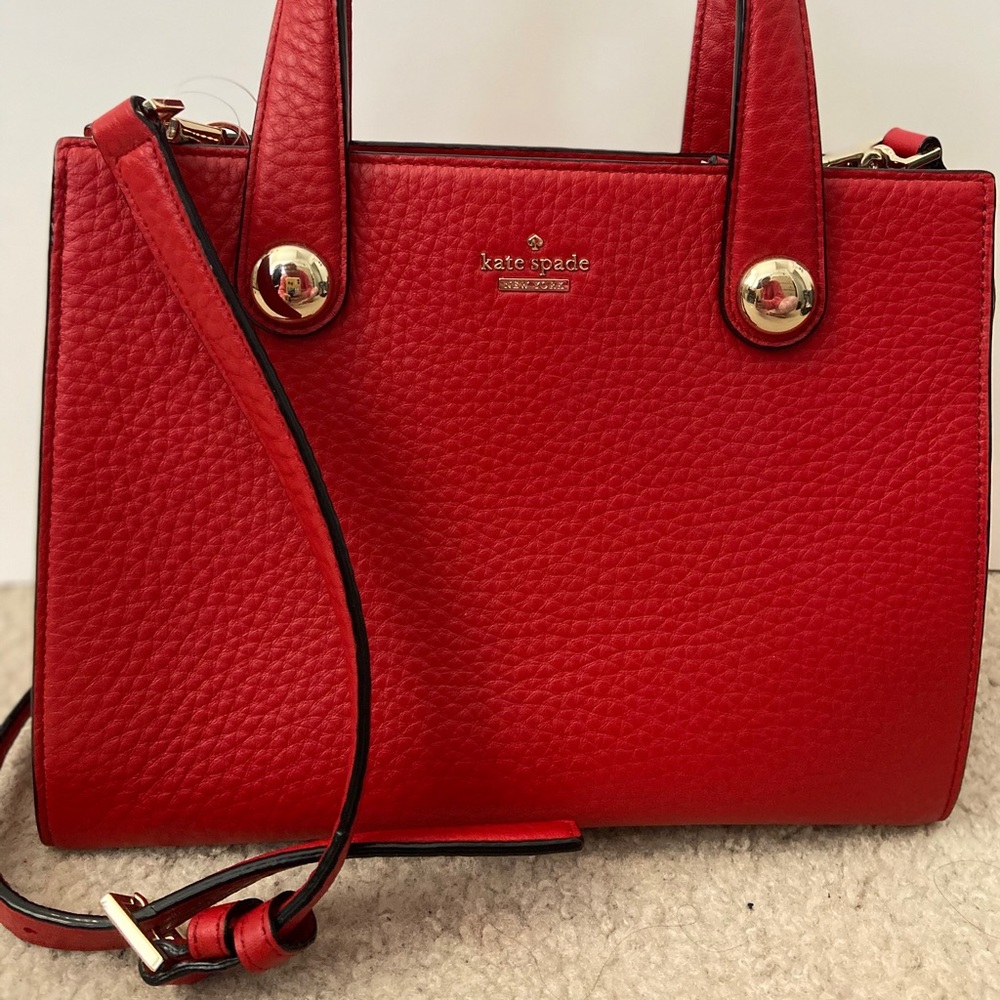NWT Kate Spade red Steward Street satchel handbag